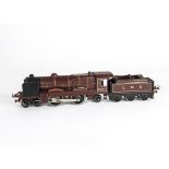 A Hornby 0 Gauge Electric No E320 LMS 4-4-2 'Royal Scot' Locomotive and Tender, a very late (circa