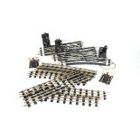 Märklin 0 Gauge 3-rail Steel Track, comprising 4 pairs electrically-operated points (with brass