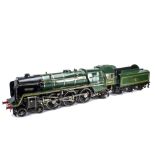 A 3½" Gauge BR 'Britannia' 4-6-2 Locomotive and Tender, essentially as a static model but with