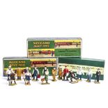 Dinky Toy Figures For 0 Gauge Railways, Four almost-complete sets of larger figures, comprising