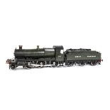 A Finescale Gauge I 2-rail Kit-built GWR 'Mogul' Class 2-6-0 Locomotive and Tender, beautifully made