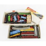 Lone Star 000/N Gauge Push-a-long Locomotives and Rolling stock, comprising three Baldwin 0-8-0,