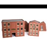 A Group of Modern 'Bassett-Lowke-Style' 0 Gauge Buildings and Lineside Items, including full-