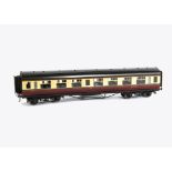 An Exley for Bassett-Lowke 0 Gauge K6 BR Corridor 3rd class Coach, in BR Carmine/Cream livery,