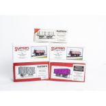 Slater's and JL TRT Plastic 0 Gauge Wagon Kits, boxed group including Slaters 7055 china clay wagon,