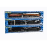 Bachmann HO Gauge Southern Pacific GS4 Steam Locomotives and Tenders, boxed trio DCC equipped