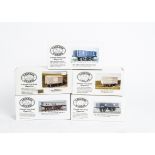 Parkside Dundas Plastic 0 Gauge Wagon Kits, boxed group of ten comprising, PS14 BR Grampus ballast