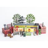 Hornby and Other 0 Gauge Platform Accessories, including boxed No 7 Watchman's Hut set (complete), 8