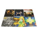 Pretty Maids LPs, eight albums comprising Stripped, Screamin (Live Double), Red Hot & Heavy,