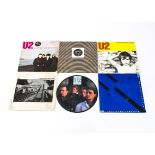 U2 7" Singles, fifteen mainly early release U2 singles including Irish and other overseas releases