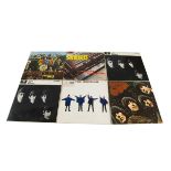 Beatles LPs, thirteen albums of mainly UK originals including With The Beatles ('Jobete' and '