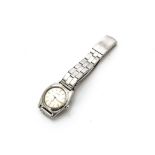 A c1940s Rolex Oyster Perpetual Bubble Back stainless steel gentleman's wristwatch, 31mm case with