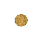 An Edward VII full gold sovereign, dated 1908, VF but some scratching and denting