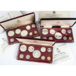 A collection of 1970s Bahamas silver and proof coins and sets, including a 1971 and 1972 set, five
