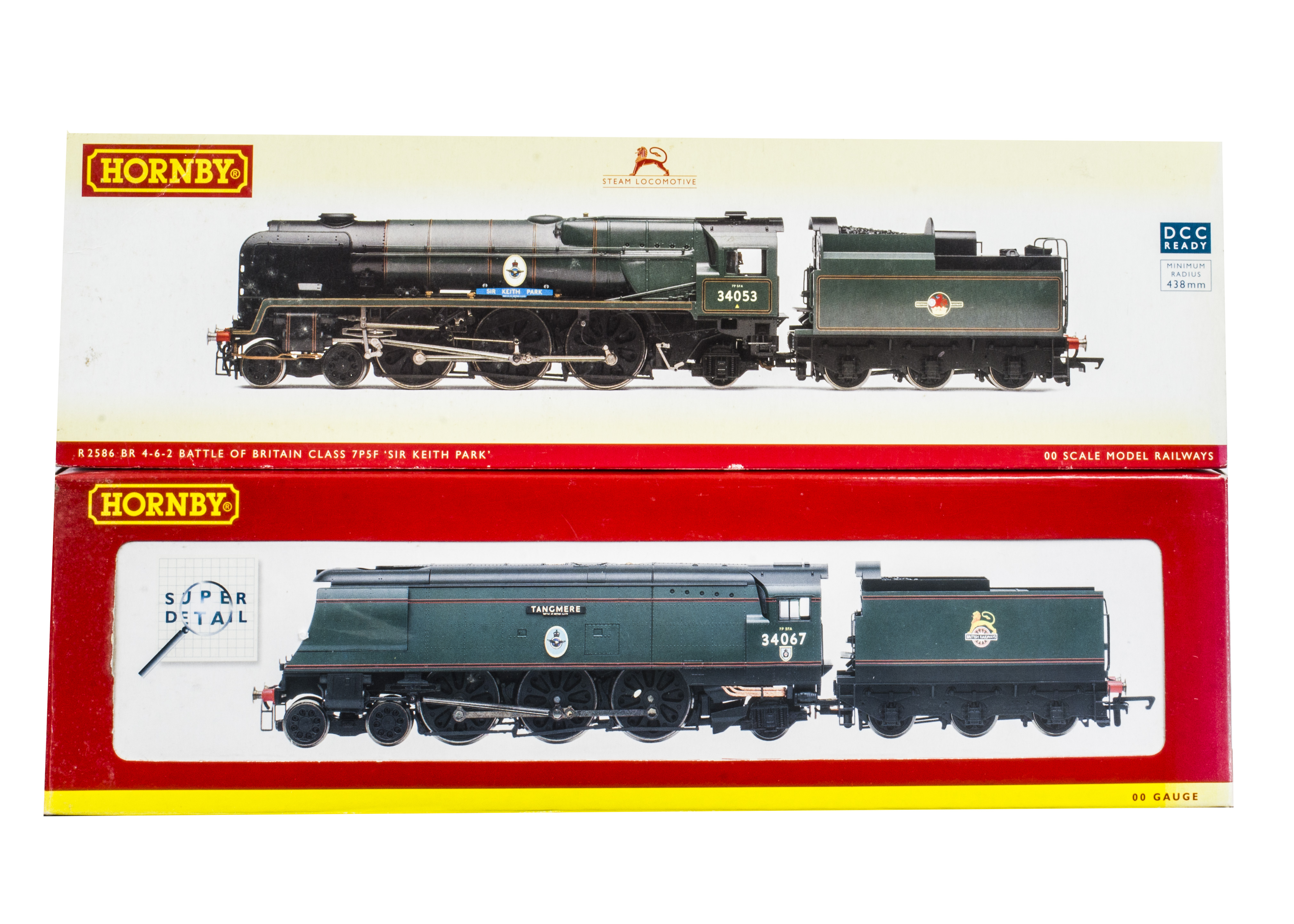 Hornby China 00 Gauge Steam Locomotive and Tenders, a boxed duo of Battle of Britain Class