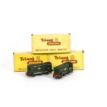 Tri-ang TT Gauge T95 BR green 0-6-0 Diesel Shunters, in original boxes, G-E, one chassis loose