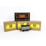 Bassett-Lowke (Hornby Hobbies) 0 Gauge Coarse-scale Freight Stock, comprising 3-plank wagons in NE