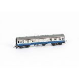 Uncommon Tri-ang TT Gauge BR blue/grey Buffet Coach, unboxed, VG, minor paint loss to embossed