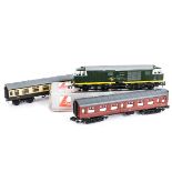 Lima and Triang 0 Gauge Class 33 and 35 Diesel Locomotives and Bachmann BR Mk 1 Coaches, the Lima