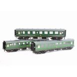 An ACE Trains 0 Gauge BR Mk 1 Three-Coach Set, type C13, mostly set B with one coach substituted,