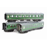 An ACE Trains 0 Gauge BR Mk 1 Three-Coach Set, type C13, set B, in BR (SR) green, comprising Brake/