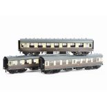 An ACE Trains 0 Gauge BR Mk 1 Three-Coach Set, type C13, set A, in WR chocolate/cream, comprising