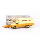 A Dinky Supertoys 930 Bedford Pallet Jekta Van, orange/yellow body, yellow grooved hubs, three