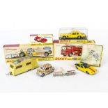 Dinky Toys, 188 Jensen FF, 218 Lotus Europa, 370 Dragster Set, 285 Merryweather Marquis Fire Tender,