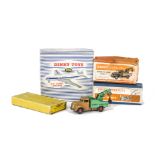 Dinky Toys 49 Petrol Pumps & Oil Bin, 751 Lawn Mower, 702 D.H Comet Airliner, 25x Breakdown Lorry,