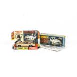 A Corgi Toys 261 James Bond's Aston Martin, gold body, red interior, wire wheels, Bandit figure,