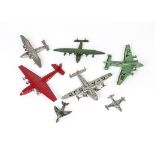 Dinky Toy Aircraft, 60w Flying Boat, green, no markings, red plastic roller, similar example in