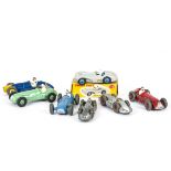 Dinky Toys 110 Aston Martin DB3 Sports, grey body, light blue interior and hubs, RN20, in original