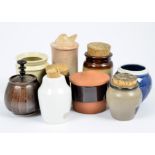 A large collection of mostly ceramic spice pots, predominantly British and European with some