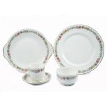 A Paragon 'Belinda' pattern bone china part dinner and tea service, comprising 12 dinner plates,