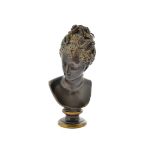 A 19th Century bronze bust by Ferdinand Barbedienne after Jean Goujon of Diane de Poitiers (1499-