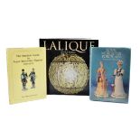 A group of five glass and porcelain reference books, comprising Jessica Hodge, 'Lalique'; Victor