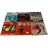 Bill Haley LPs, nine albums comprising Strictly Instrumental, Rock The Joint, Rock With Bill