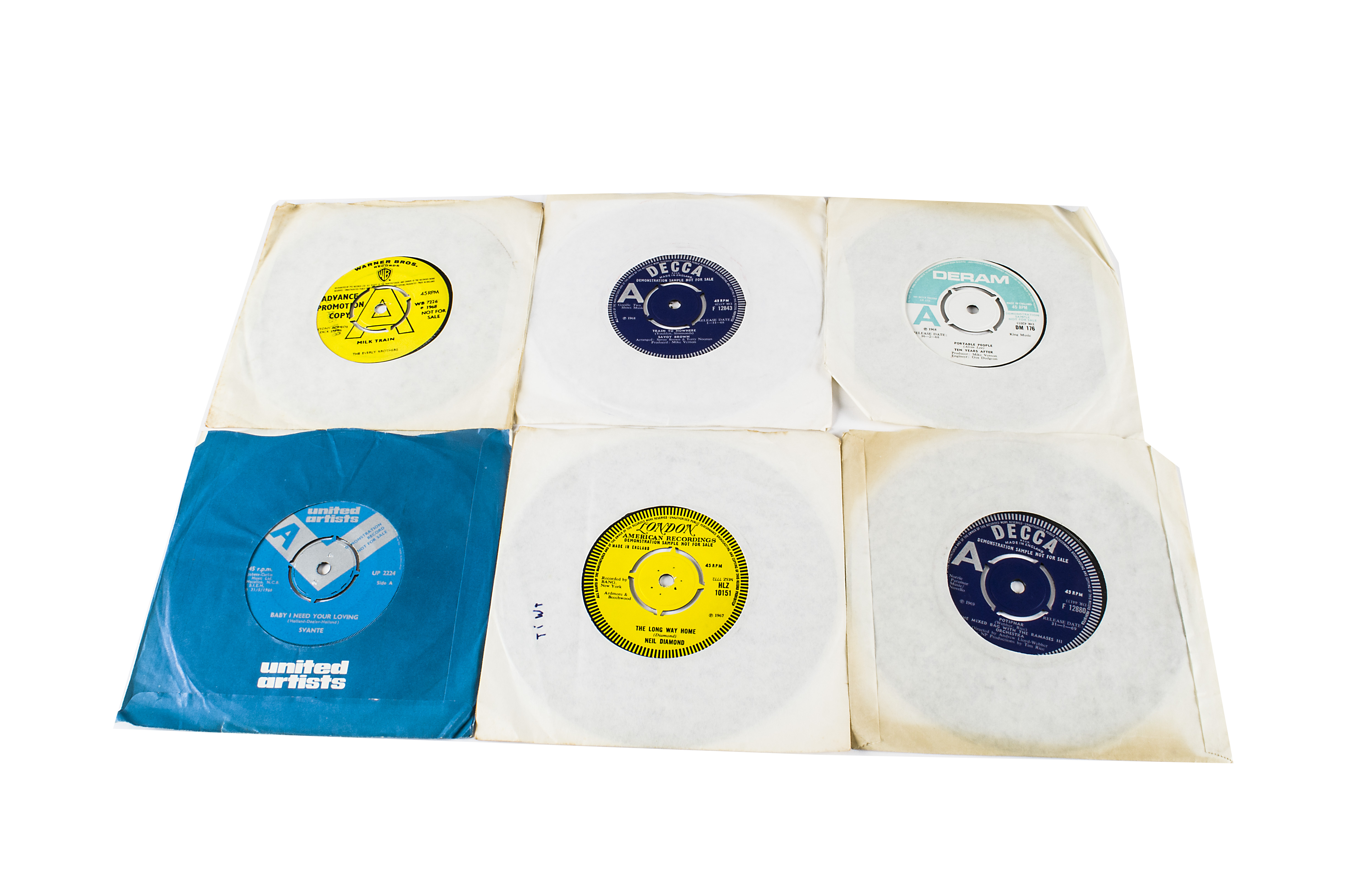 Sixties Demo / Promo 7" Singles, fifteen Demo and Promo 7" singles, mainly from the Sixties with