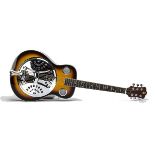 Resonator Guitar, a tobacco sunburst resonator acoustic guitar in excellent condition, with Cobra