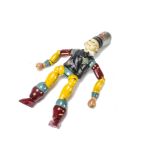 Cossor Valves, an articulated painted wood advertising figure -- 14 ½ in. high