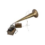 An Edison phonograph, Concert, Model A No C7440, now with standard and Concert mandrels, B