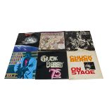 Chuck Berry LPs, approximately twenty-five albums with titles including Back Home, On Stage, Rock