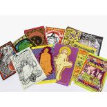 Fillmore / Avalon Postcards, eleven Fillmore postcards with artists including Jefferson Airplane,