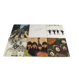 Beatles LPs, sixteen albums by The Beatles and solo members including Yellow Matter Custard (Red