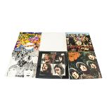 The Beatles LPs, seven reissue albums comprising Sgt Pepper (with card), The Beatles ('White