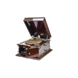 A table grand gramophone, Westminster Model 45 (Curry's), in mahogany finish case, now with Itonia