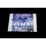 Iron Maiden Signatures, album cover photograph with signatures to the front in blue marker -