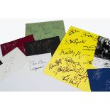 Rock Signatures, various signed items including Tom Petty, Aerosmith, Foreigner (two), Meat Loaf (