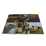 Pink Floyd LPs, twelve UK release albums including Atom Heart Mother, Meddle, More, Ummagumma,