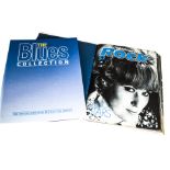Magazine Collections, The History of Rock in ten volumes and The Blues Collection in six volumes, no